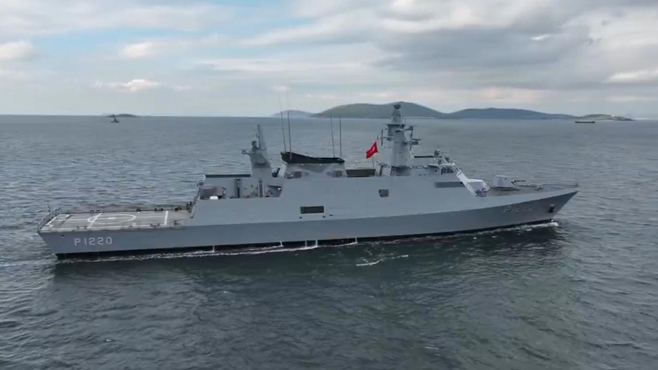 TCG AKHİSAR Denizde İlk Kez Görüntülendi
